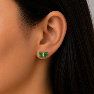 Papillon de Jade Earrings