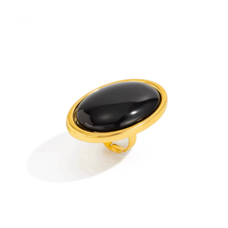 Noir Ovale Ring