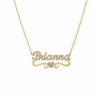 Gold Amourée Nameplate