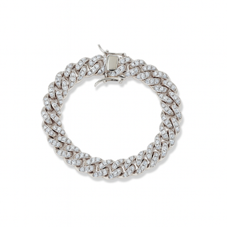 Crystal Cascade Cuban Anklet