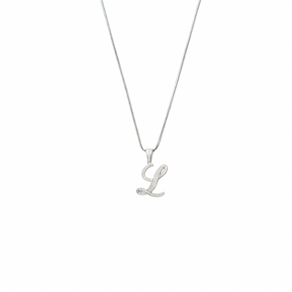 Mini Script Pendant Necklace