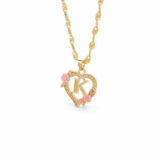 Jardin d’Amour Initial Necklace